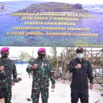 Brigif 4 Marinir bersama Universitas Teknokrat Indonesia Bina Desa Pesisir Lampung